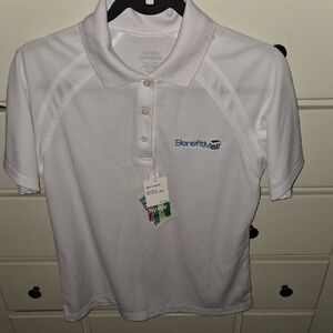 White Polo Shirt with Logo